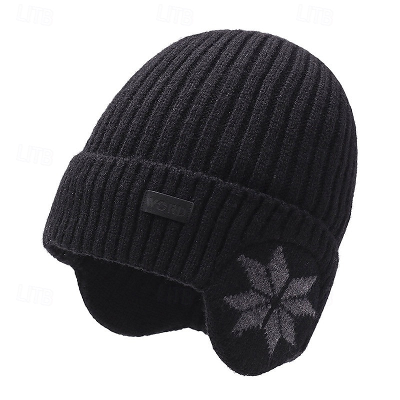 Ανδρικά Γιούνισεξ Καπέλο Beanie Χειμερινά Καπέλα Σκούφοι 骷髅头毛线帽 Πλεκτό καπέλο Γκρίζο Σίδηρο Μαύρο Πολυεστέρας Πλεκτό Ζεστός Καθημερινά Ρούχα Εξόδου Χιονονιφάδα Ζεστό 2025 - $12.99 –P6
