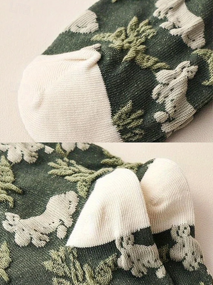 șosete vintage de damă cu broderie florală – design retro elegant, ideal pentru purtarea de zi cu zi 2025 - $14.99 –P8