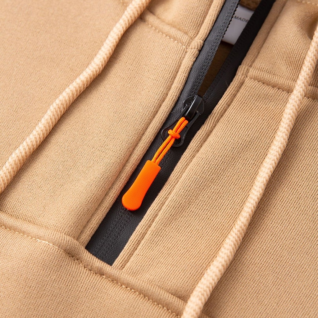Voor heren Trui met capuchon Sweatshirt met rits Fleece hoodie Tactisch Zwart Marineblauw Khaki Licht Grijs Donkergrijs Capuchon Halve rits Effen Zak Werk Sport & Outdoor Casual Streetwear Basic 2025 - $26.99 –P8