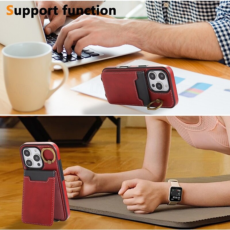 telefoon hoesje Voor iPhone 16 Pro Max Plus iPhone 15 Pro Max Plus iPhone 14 13 12 11 Pro Max Plus iPhone 14 Pro Max iPhone 13 12 11 Pro Max Achterkant met standaard Ringhouder met polsband Retro TPU 2025 - $20.99 –P3