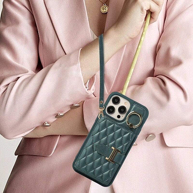 Phone Case For iPhone 16 Pro Max Plus iPhone 15 Pro Max Plus iPhone 14 13 12 11 Pro Max Plus iPhone 14 Pro Max iPhone 13 12 11 Pro Max Back Cover with Stand Holder with Lanyard with Wrist Strap Retro 2025 - $20.99 –P8