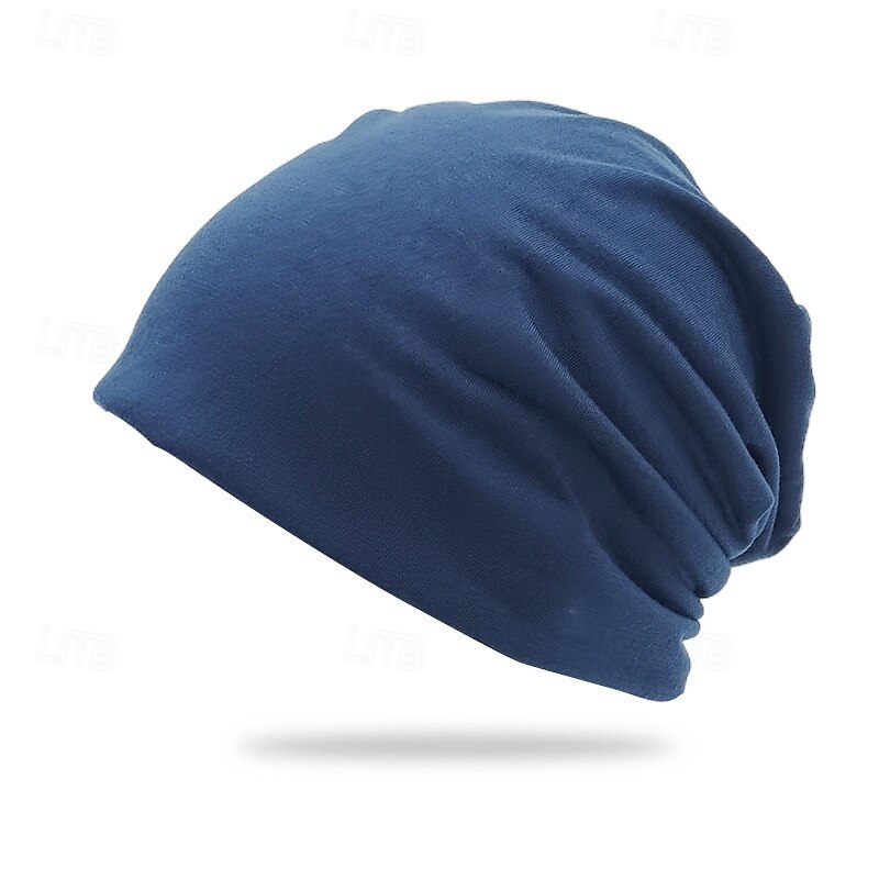 Hombre Unisexo Sombrero de Beanie Sombreros de invierno Gorros 骷髅头毛线帽 Sombrero tejido Negro Azul Marino Oscuro Poliéster De Punto Acogedor Ropa Cotidiana Noche Color sólido/liso Templado 2025 - $11.49 –P4