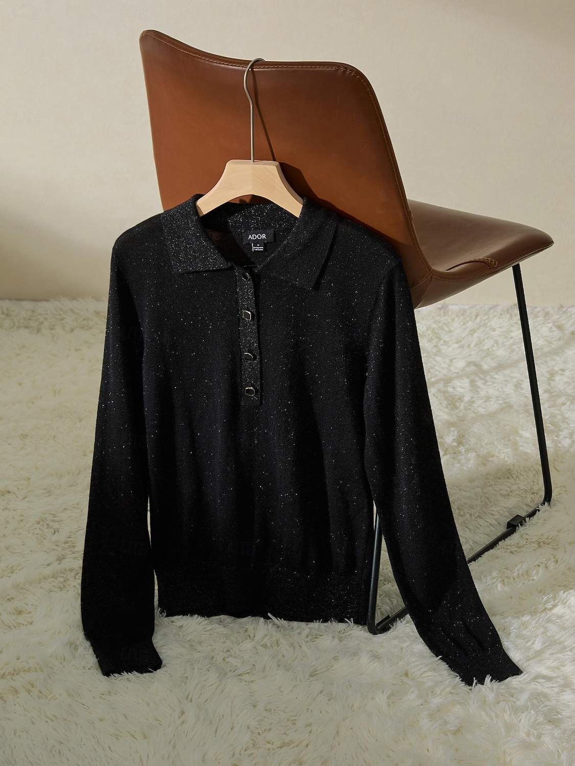 Minimalist Wool Blend Polo Knitwear 2025 - $61.99 –P7