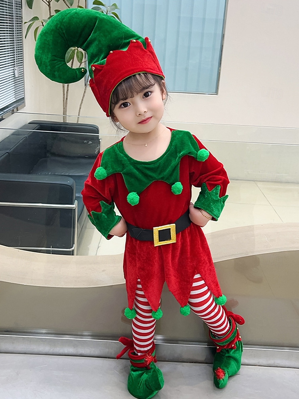 Alv Drakter Julkjole Alvekostyme Cosplay Kostumer Gutt Jente Jul Spesiell Barne Jul Karneval Maskerade Jul Fest Topp Bukser Hatt 2025 - $26.99 –P5