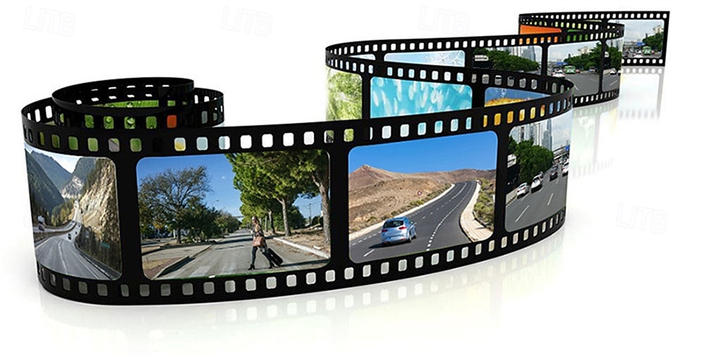 2025年 タッチスクリーンミラー 1080p ダッシュカメラ 車載 DVR ミラー フロントとリア デュアルレンズカメラ ダッシュカム HD 1080p リアビューミラー 1080p ダッシュカム ビデオカメラ  コレクション – $79.99 –P4