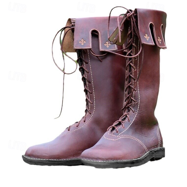 Medieval Renacimiento Zapatos Hombre Unisexo Celta Pirata Víspera de Todos los Santos Carnaval Mascarada Fiesta / Noche LARP Feria Ren Adulto Zapatos 2025 - $56.99 –P5