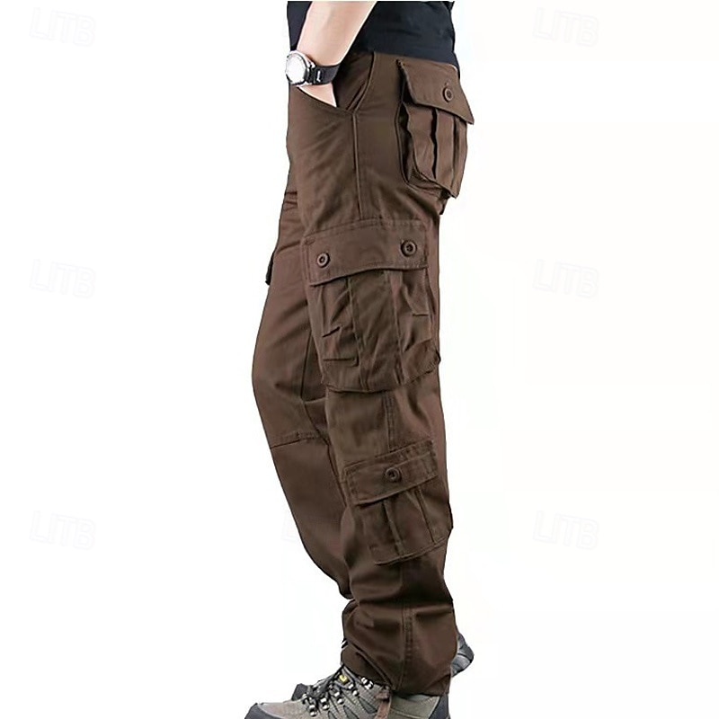 2025年 男性用 アウトドアパンツ カーゴパンツ ハイキング パンツ 軍隊 カモフラージュ アウトドア レギュラー 防水 高通気性 速乾性 パンツ フォレストグリーン ブラック+グレー コットン 狩猟 登山 キャンプ / ハイキング / ケイビング 29 30 31 32 33  コレクション – $30.99 –P7