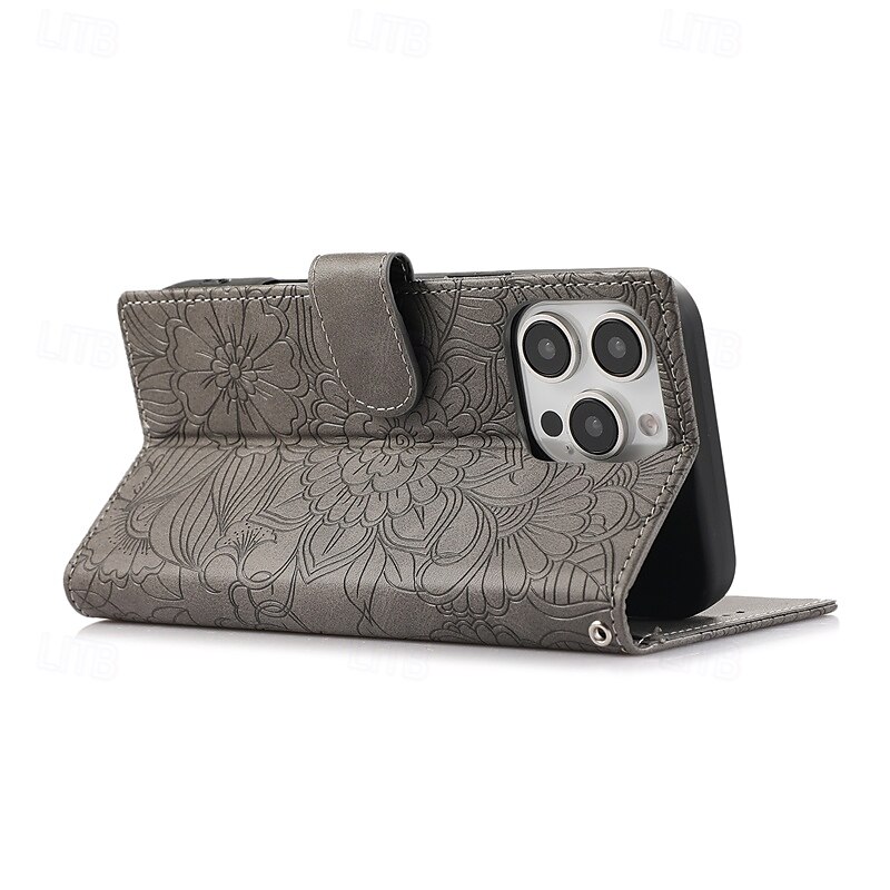 telefon fodral Till iPhone 16 Pro Max Plus iPhone 15 Pro Max Plus iPhone 14 13 12 11 Pro Max Plus iPhone 14 Pro Max iPhone 13 12 11 Pro Max Skal med stativ med handledsrem Kortplats Kontor / företag 2025 - $15.99 –P9