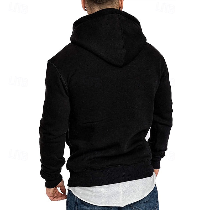 Herr Huvtröja Svart Vit Gul Vin Armégrön Huva Slät Ficka Sport & Utomhus Dagligen Helgdag Polyester Streetwear Grundläggande Ledigt Vår & Höst Kläder Pull Tröjor 2025 - $16.99 –P4
