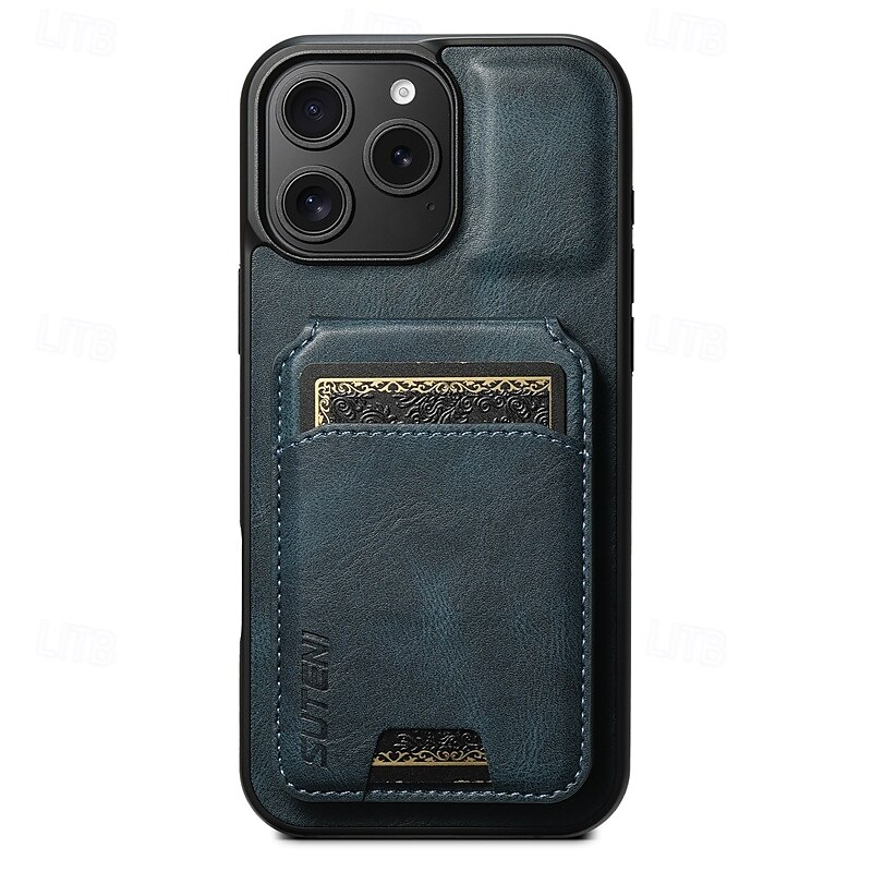 2025年 電話 ケース 用途 iPhone 16 Pro Max プラス iPhone 15 プロマックスプラス iPhone 14 13 12 11 Pro Max Plus iPhone 14 Pro Max iPhone 13 12 11 Pro Max バックカバー スタンド付き 磁石バックル カード挿入口 レトロ風 TPU PC PUレザー  コレクション – $21.99 –P6