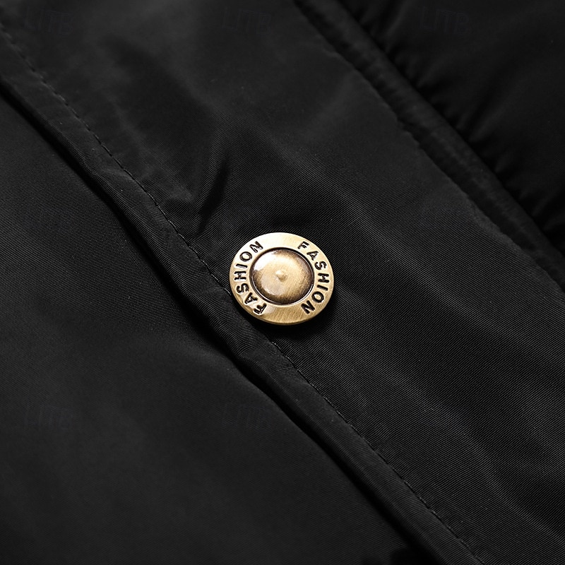 Homme Gilet matelassé Gilet polaire Gilet du quotidien Rendez-vous Vacances Mode Décontractées Automne hiver Poche Polyester Chaud Confortable Couleur unie Cachée Boutonné devant Mao Standard Noir de 2025 ? $42.99 –P12