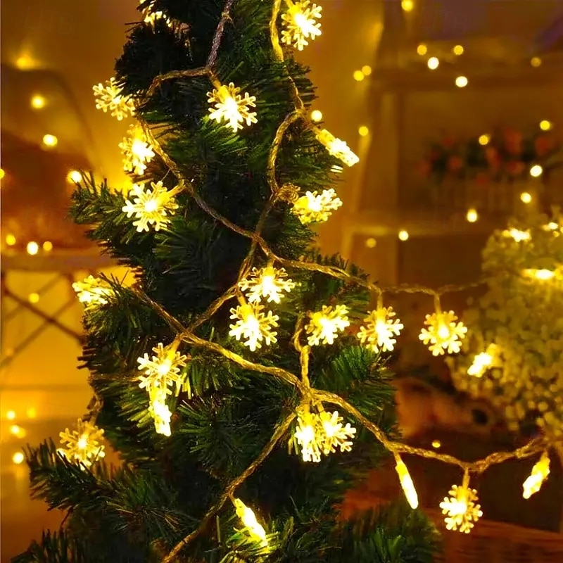 Guirlande lumineuse à LED blanc chaud de 3 m, guirlande lumineuse de vacances alimentée par batterie pour décorations de mariage, de Noël et de fête en intérieur de 2025 ? $12.99 –P5