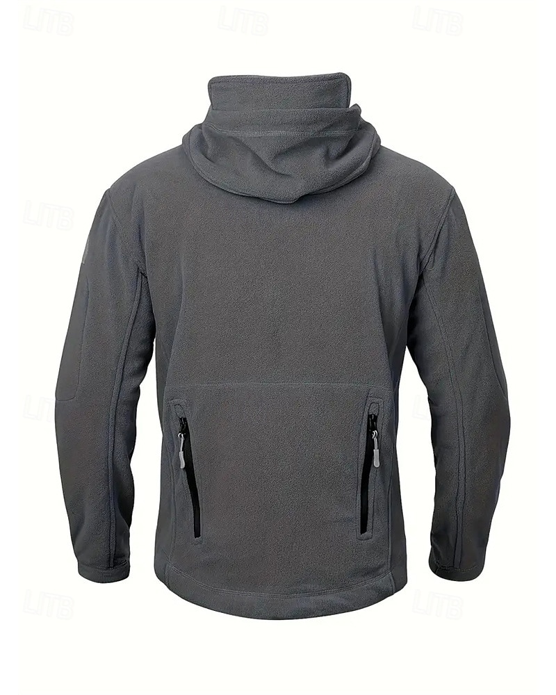 Pánské Fleecová bunda Vojenská bunda Taktická bunda Denní Dovolená Zahřívací Kapsy Fleece Podzim zima Bez vzoru Módní Šik ven Kapuce Standardní Černá Khaki Armádní zelená Šedá Saka 2025 - $33.99 –P8
