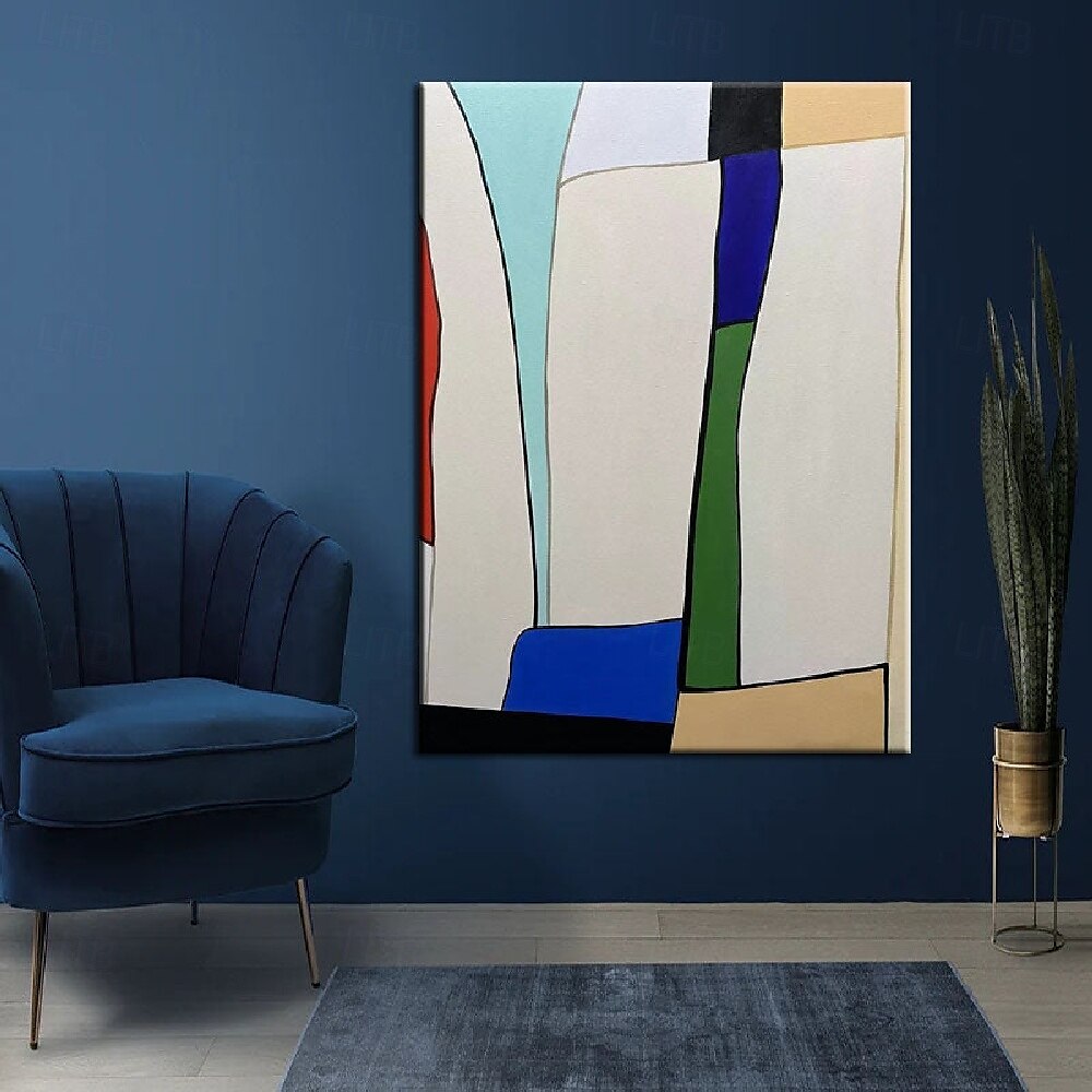 reines handgemaltes modernes Ölgemälde blaue Folie Wolke Meer hängendes Gemälde schwarz weiß abstraktes Ölgemälde für Wohndekoration Gemälde Wandkunst Gemälde 2025 - $125.99 –P3