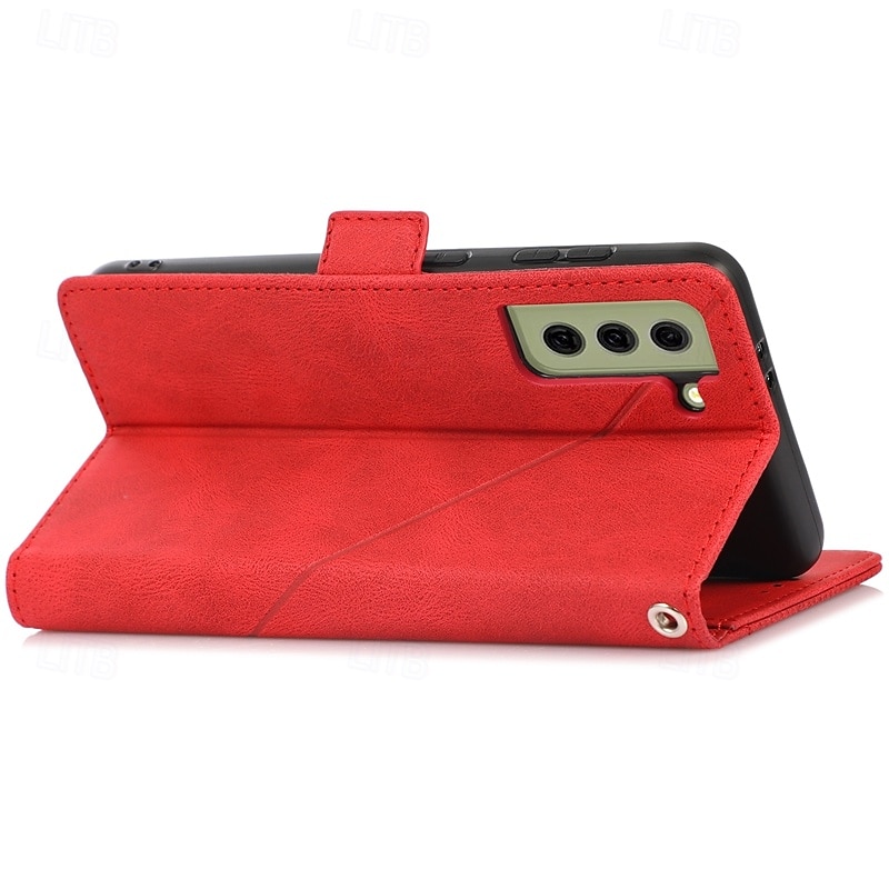 téléphone Coque Pour S23 S22 S21 S20 Plus Ultra S21 FE A72 A52 A32 A22 A12 A71 A51 A31 A21s S20 FE Couvercle rabattable Avec Support avec dragonne Fente pour carte Rétro TPU faux cuir de 2025 ? $16.99 –P13