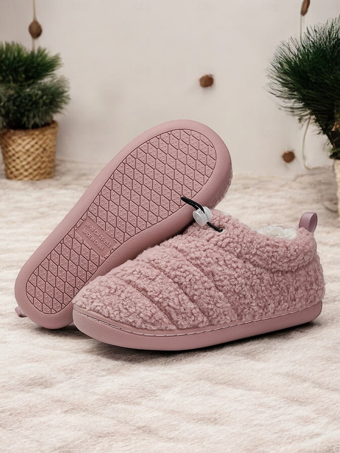 Cozy Fleece Lined Indoor Slippers with Non-Slip Sole – Warm Plush Home Shoes for Women 2025 - $19.99 –P1
