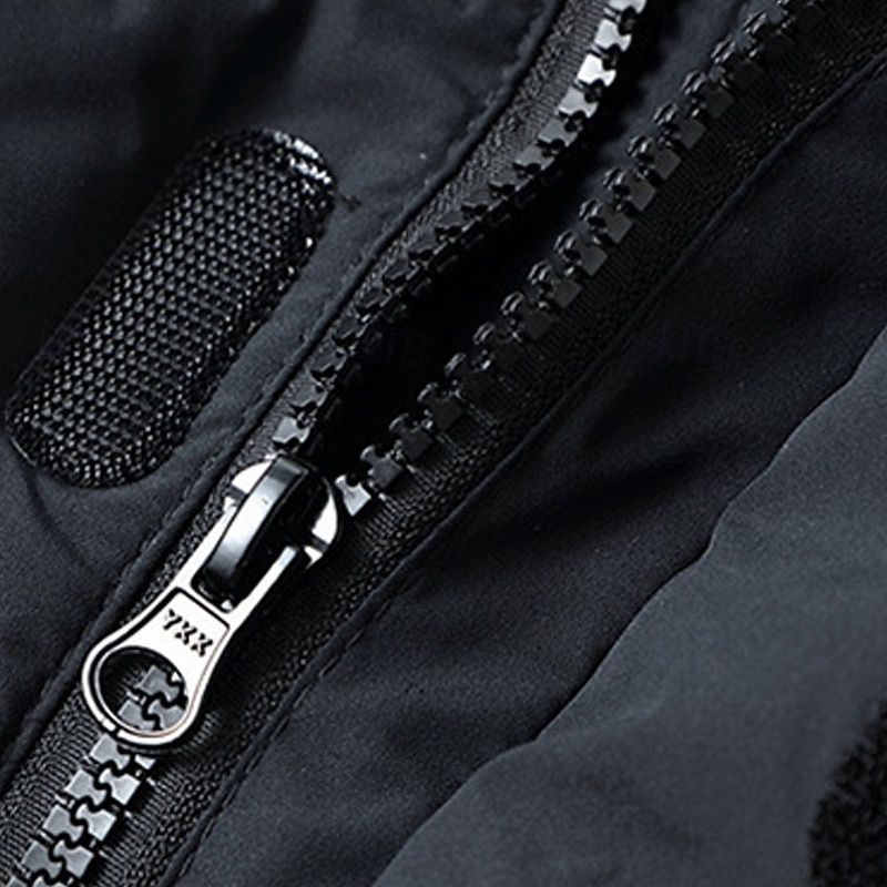 Barn Pojkar Ner Hoodiejacka Pufferjacka Ytterkläder Ensfärgat Långärmad Ficka Täcka Utomhus Dagligen Grundläggande Svart Höst Vinter 5 år + 2025 - $117.99 –P5