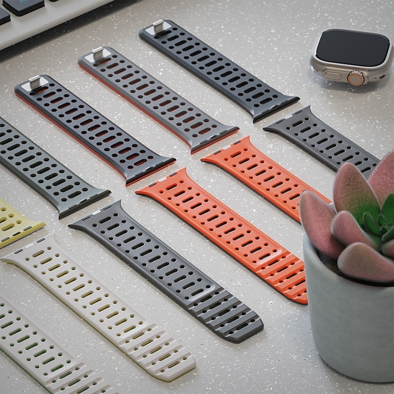 Sportszíj Kompatibilis valamivel Apple Watch óraszíj 38mm 40mm 41mm 42mm 44mm 45mm 49mm Mágneses kapocs Állítható Szilikon Csere óraszíj mert iwatch Ultra 2 Series 9 8 7 SE 6 5 4 3 2 1 2025 - $16.99 –P6