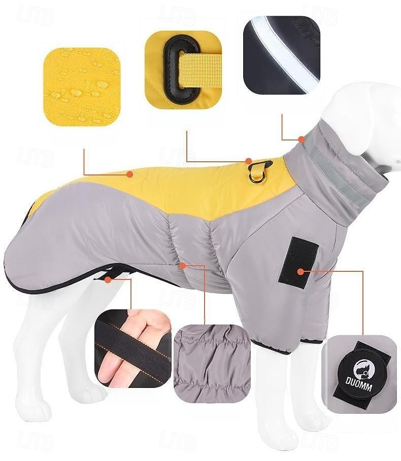 Dog Coat Jacket Parka Jacket with Harness Reflective Warm Water-Resistant Outdoor Dog Clothing for Medium Large 2025 - $20.99 –P2