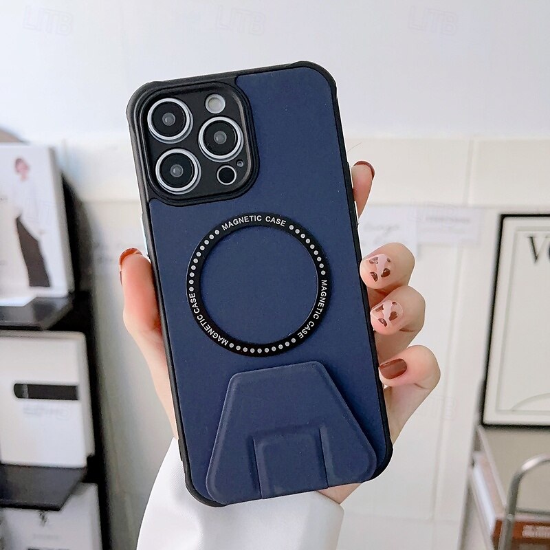2025年 電話 ケース 用途 iPhone 16 Pro Max プラス iPhone 15 プロマックスプラス iPhone 14 13 12 11 Pro Max Plus iPhone 14 Pro Max バックカバー 磁石バックル ワイヤレス充電をサポート 耐衝撃 レトロ風 TPU PUレザー  コレクション – $17.99 –P12