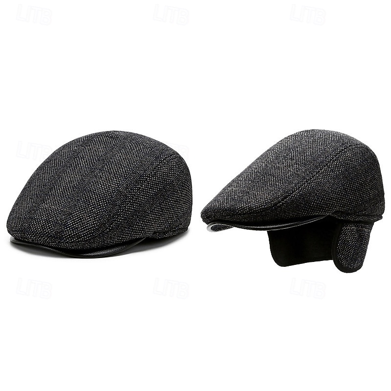 Per uomo Cappello con paraorecchie Coppola Cappello Ascot Cappello da Giornalista Nero Marrone Lana Moda Casual Streetwear Quotidiano Quadri Regolabile Protezione solare Traspirante del 2026 a $14.99 –P4