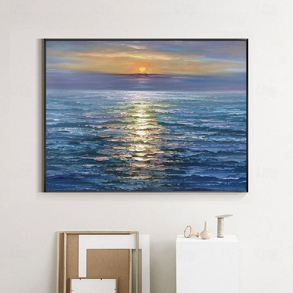 handgjord 3d ocean oljemålning handgjord väggkonst blå enorm våg oljemålning på duk handmålad havsvågor 3d texturerad abstrakt målning strand landskap himmel oljemålning för vardagsrum sovrum 2025 - $116.99 –P3