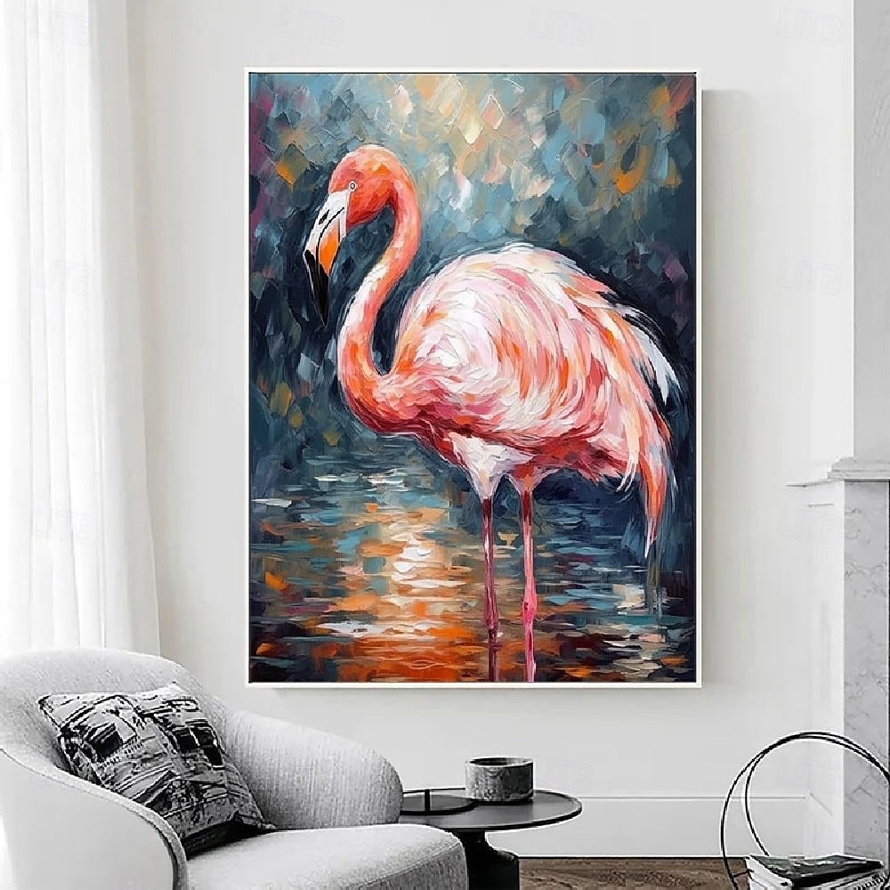 handgefertigte abstrakte Vogelgemälde auf Leinwand, handgemaltes reich strukturiertes Acrylgemälde, moderne Wandkunst, handgemalte Tierölgemälde, Kunstwerke für die Wanddekoration im Wohnzimmer und 2025 - $125.99 –P3