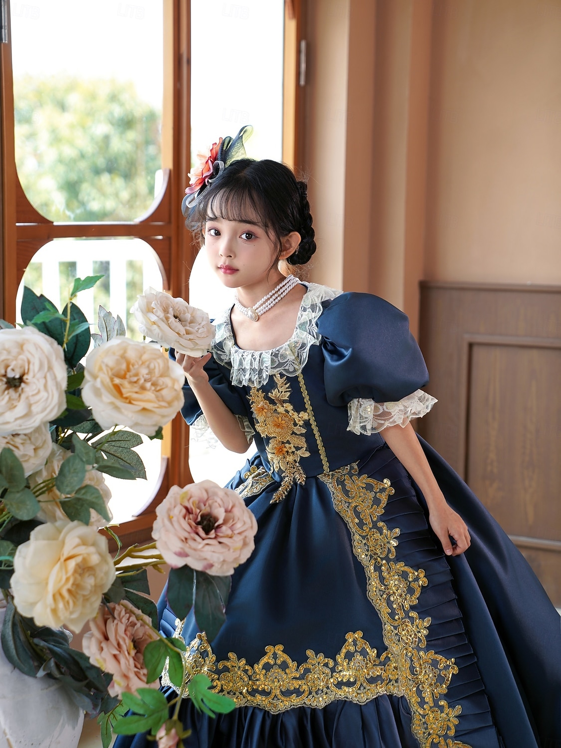 gotický Cosplay Lolita Rokoko Šaty Kostým na Večírek Maškarní Princeznovské Shakespeare Pevná barva Plesové šaty Maškarní kostým Dívčí Královský Vánoce předvečer Všech svatých Karneval Párty 2025 - $166.99 –P2