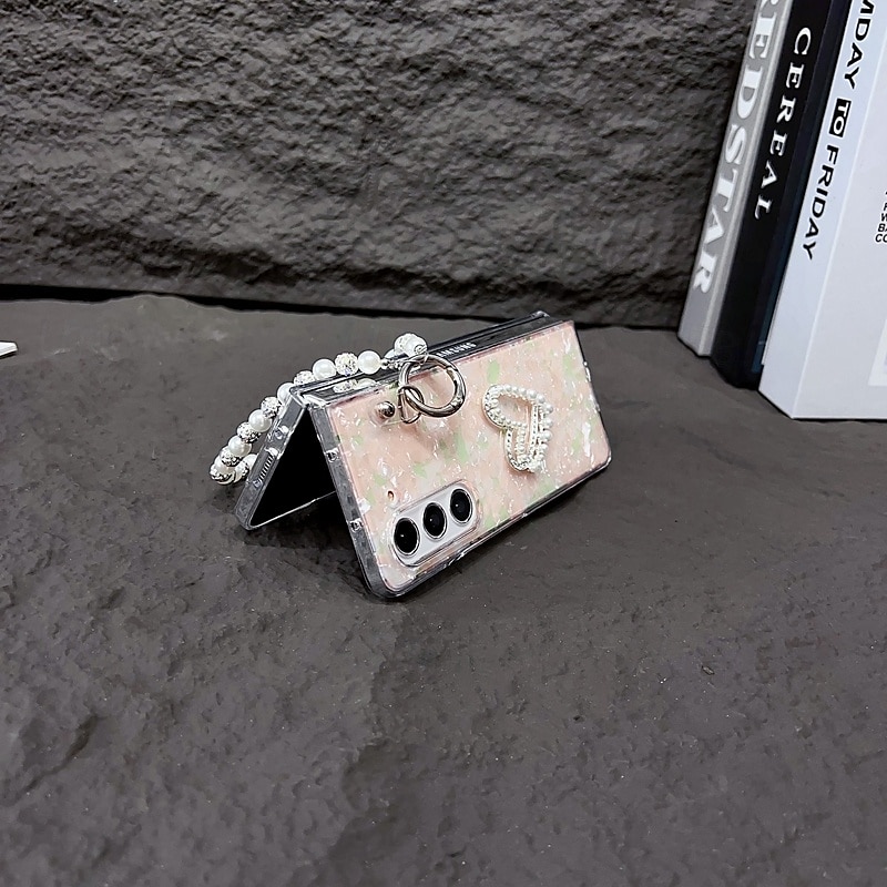 2025年 電話 ケース 用途 Zフォールド6 Z Fold 5 Z Fold 4 Z Fold 3 バックカバー リストストラップ付き 耐衝撃 レトロ風 PC コレクション – $24.99 –P6