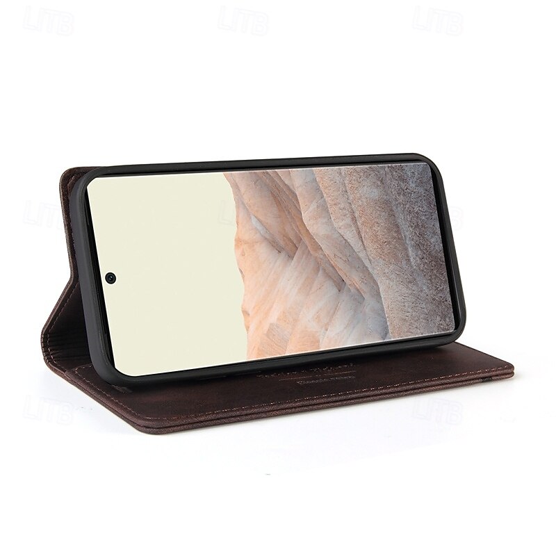 teléfono Funda Para Píxel 9 Pro Pixel 9 Pro XL Pixel 8 Pro Pixel 8 Píxel 9 Pixel 7 Pixel 7 Pro Pixel 6 Pixel 6 Pro Funda Trasera con Soporte Ranura para tarjetas Antigolpes Retro TPU Cuero de PU 2025 - $16.99 –P12