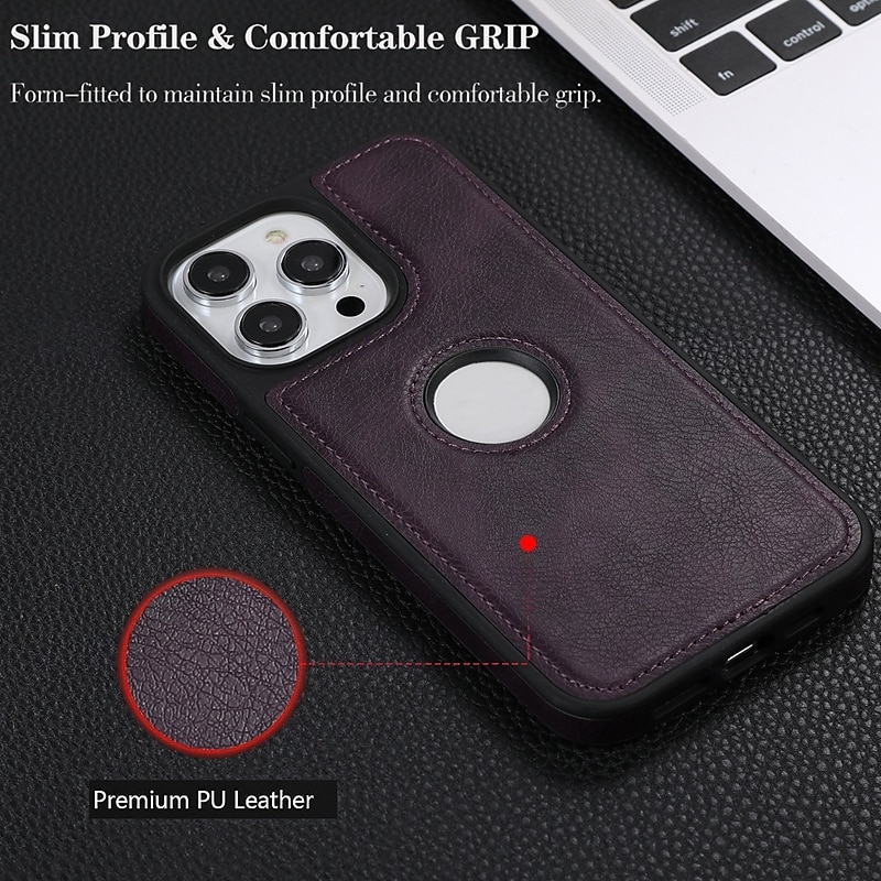 2025年 電話 ケース 用途 iPhone 16 Pro Max プラス iPhone 15 プロマックスプラス iPhone 14 13 12 11 Pro Max Plus iPhone 14 Pro Max iPhone 13 12 11 Pro Max バックカバー 耐衝撃 レトロ風 TPU PUレザー  コレクション – $13.99 –P1
