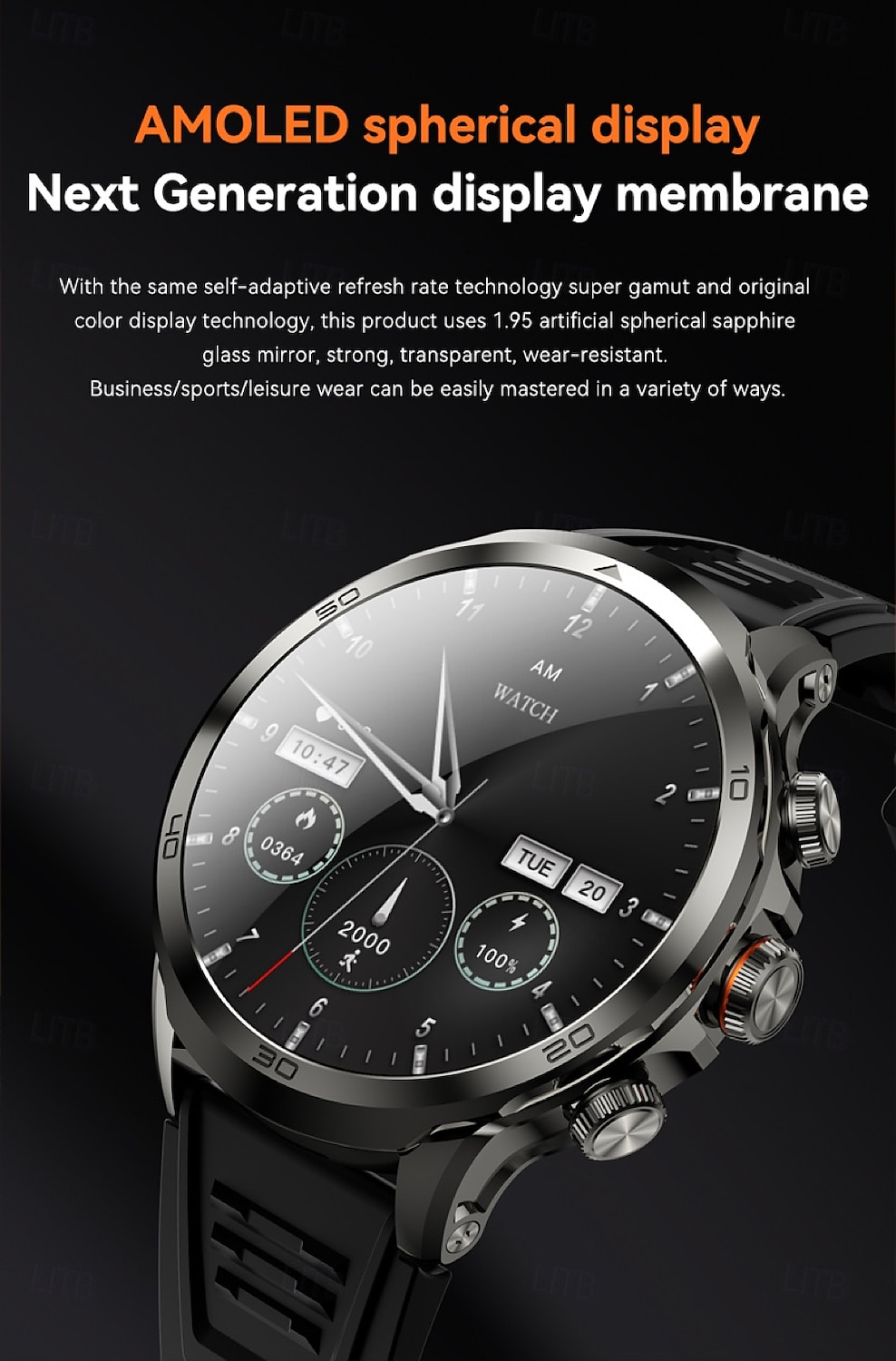 696 H19 Smart Watch 1.95 inch Smartwatch Fitness Running Watch Bluetooth Pedometer Call Reminder Sleep Tracker Compatible with Android iOS Men GPS Hands-Free Calls with Camera IP 67 52mm Watch Case 2025 - $144.99 –P3