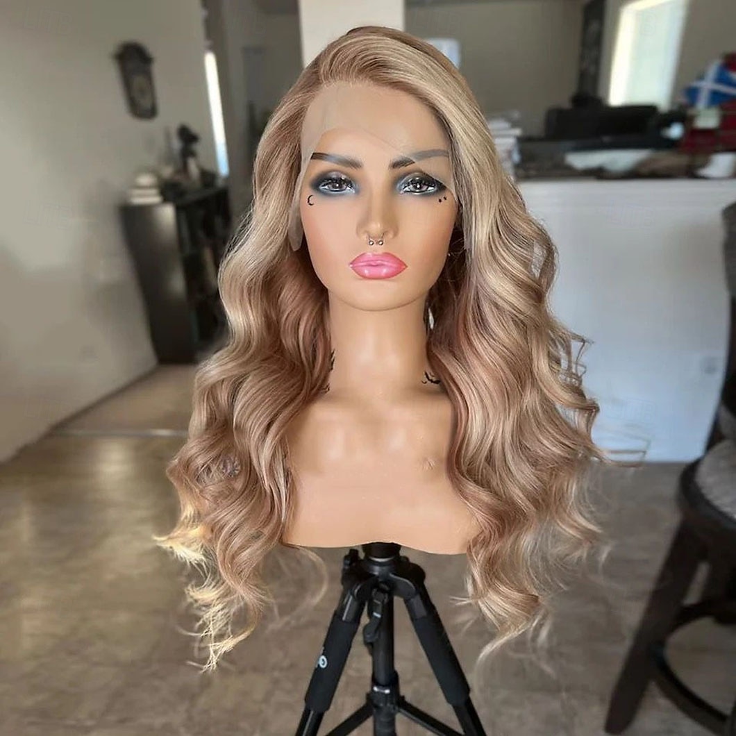 Capelli umani di Remy 13x4 Pizzo Frontale Parrucca Parte libera Peruviano Ondulato Biondo Marrone Multicolore Parrucca 130% 150% Densità dei capelli Capelli schiariti Capelli evidenziati / balayage del 2026 a $235.79 –P2