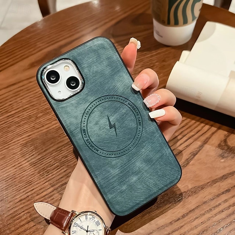2025年 電話 ケース 用途 iPhone 16 Pro Max プラス iPhone 15 プロマックスプラス iPhone 14 13 12 11 Pro Max Plus iPhone 14 Pro Max iPhone 13 12 11 Pro Max バックカバー 磁石バックル ワイヤレス充電をサポート 耐衝撃 レトロ風 TPU PUレザー  コレクション – $14.99 –P8
