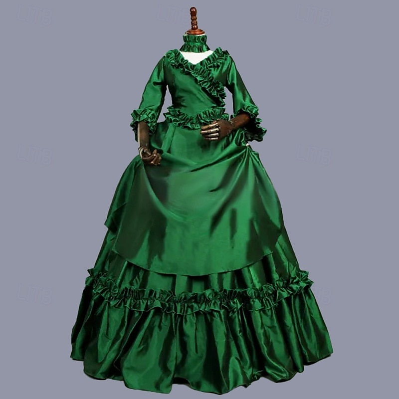 Rokoko Viktorianisch Ballkleid Partykostüm Maskerade Abschlussballkleid Kostüm Damen königlich Maskerade Karneval Party Halloween Erwachsene Kleid 2026 - $107.99 –P1