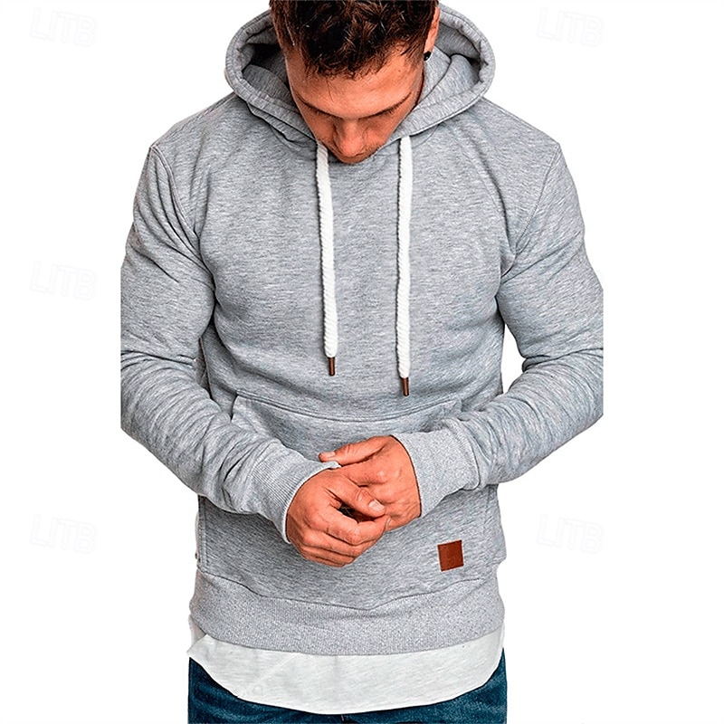 Herr Huvtröja Svart Vit Gul Vin Armégrön Huva Slät Ficka Sport & Utomhus Dagligen Helgdag Polyester Streetwear Grundläggande Ledigt Vår & Höst Kläder Pull Tröjor 2025 - $16.99 –P8