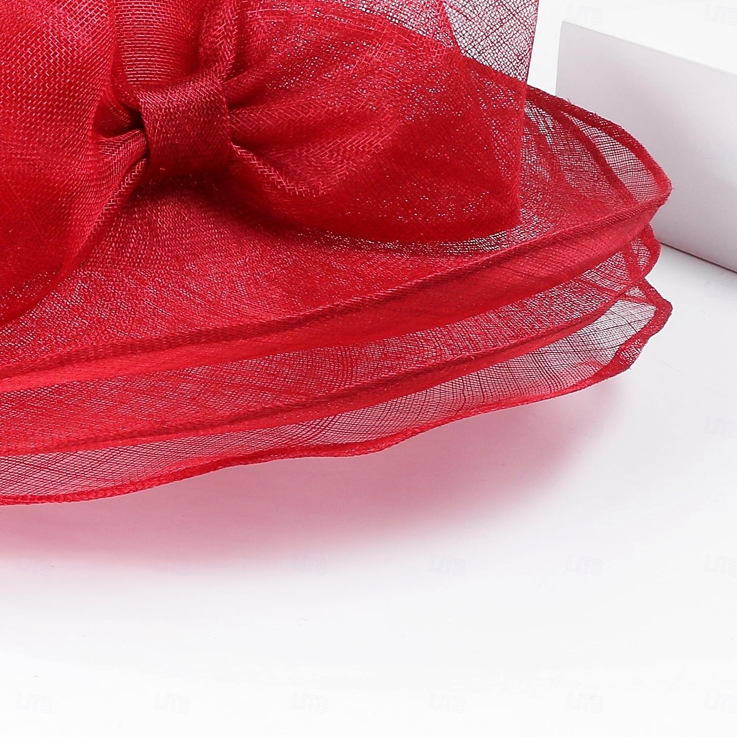 Chapeaux Coiffure Lin Chapeau Melon / Cloche Chapeau de soleil Chapeau Sinamay Mariage Casual Course de chevaux Journée des dames Coupe de Melbourne Elégant Britanique Avec Fleur Casque Couvre-chef de 2026 ? $71.99 –P20