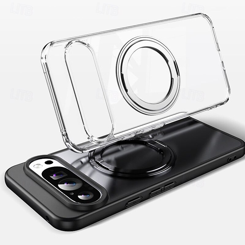 telefon Carcasă Pro Pixel 9 Pro Pixel 9 Pro XL Pixel 8 Pro Pixel 8 Pixel 9 Zadní kryt se stojánkem Magnetické Podpora bezdrátového nabíjení Retro TPU Akrylát 2025 - $22.99 –P2