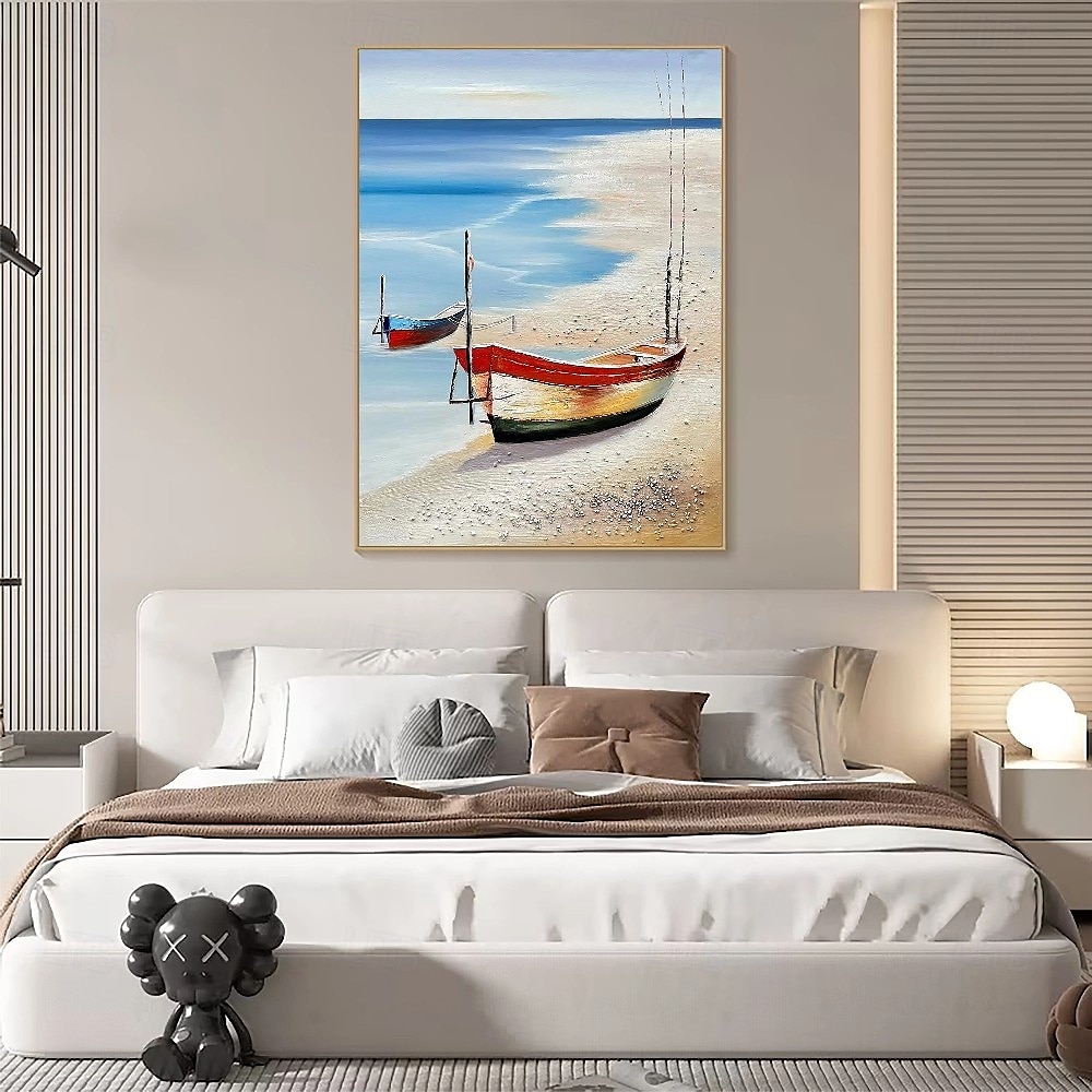 zeilboot olieverfschilderij handgemaakte abstracte zeilboot canvas kunst schilderijen handgemaakte nautische olieverfschilderij grote zeilschip schilderijen wandkunst moderne zeegezicht schilderij 2025 - $116.99 –P6