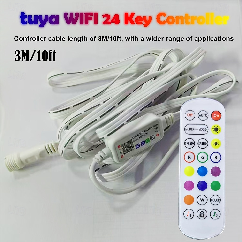 permanente verlichting 16,5-150ft slimme rgbic buiten dakrandverlichting, eeuwigdurende verlichting met tuya wifi app-bediening, ip65 waterdicht, doe-het-zelf programmering, alexa/google compatibel voor kerst- en huisdecoraties 2025 - $70.99 –P4