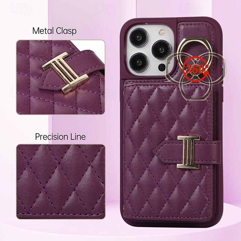 Phone Case For iPhone 16 Pro Max Plus iPhone 15 Pro Max Plus iPhone 14 13 12 11 Pro Max Plus iPhone 14 Pro Max iPhone 13 12 11 Pro Max Back Cover with Stand Holder with Lanyard with Wrist Strap Retro 2025 - $20.99 –P2