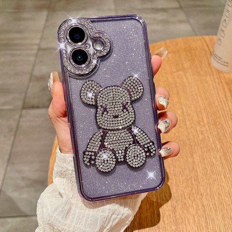 telefon Etui Til iPhone 16 15 14 Pro Max Plus iPhone 13 12 11 Pro Max Bakdeksel Bling Glitter Shiny Støtsikker Kontor / Bedrift TPU 2025 - $15.99 –P14