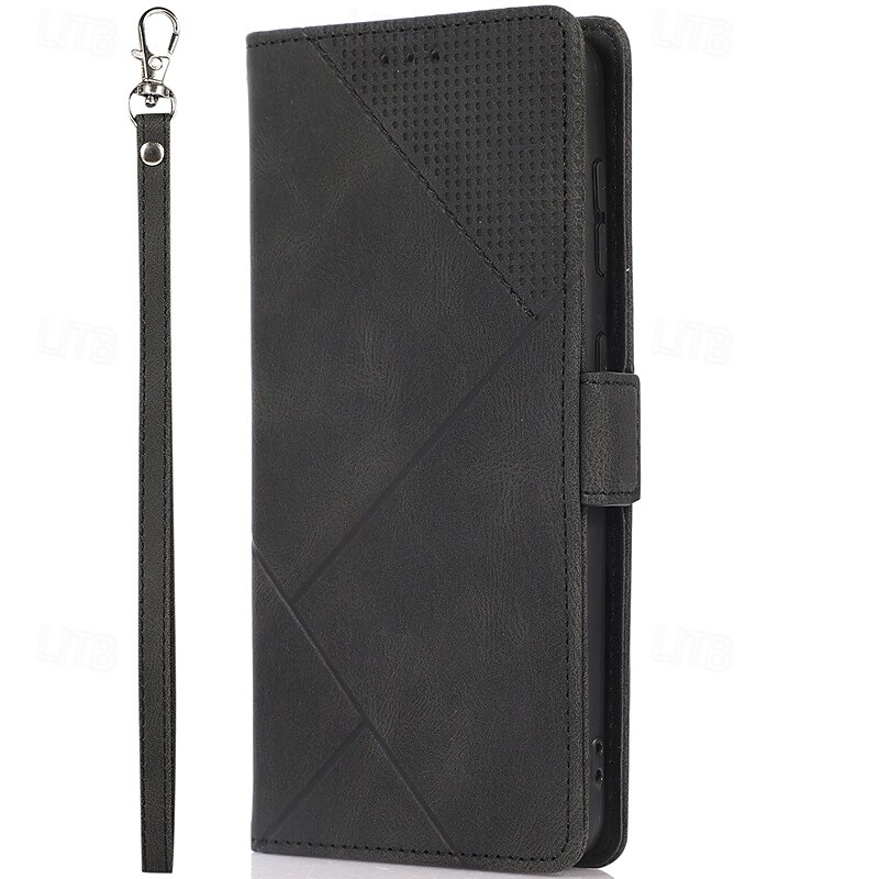 téléphone Coque Pour S23 S22 S21 S20 Plus Ultra S21 FE A72 A52 A32 A22 A12 A71 A51 A31 A21s S20 FE Couvercle rabattable Avec Support avec dragonne Fente pour carte Rétro TPU faux cuir de 2025 ? $16.99 –P11