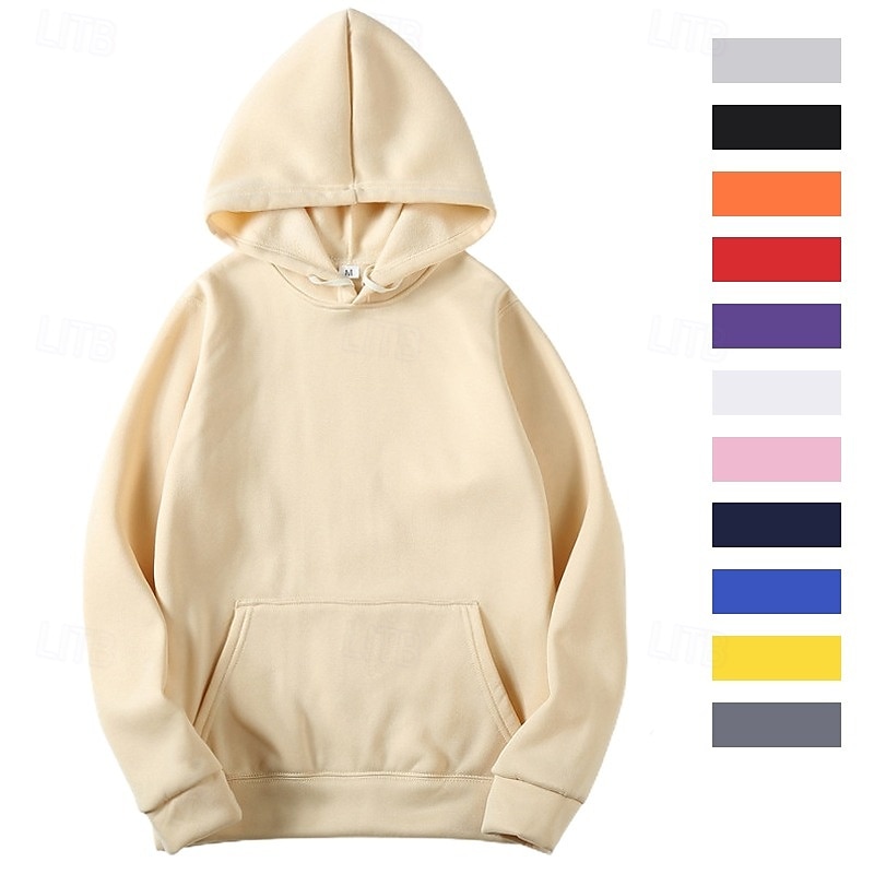 Hombre Sudadera Con Capucha Manga Larga Con Capucha Camiseta Al aire libre Mantiene abrigado Forro Polar Rutina de ejercicio Suave Invierno Poliéster Gris oscuro Negro Blanco Gimnasio Escalada 2025 - $11.59 –P5