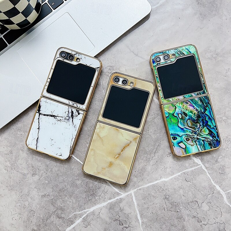 telefon Etui Til Samsung Galaxy Z Flip 5 Bakdeksel Støtsikker Kontor / Bedrift Herdet glass Belegg 2025 - $23.99 –P11