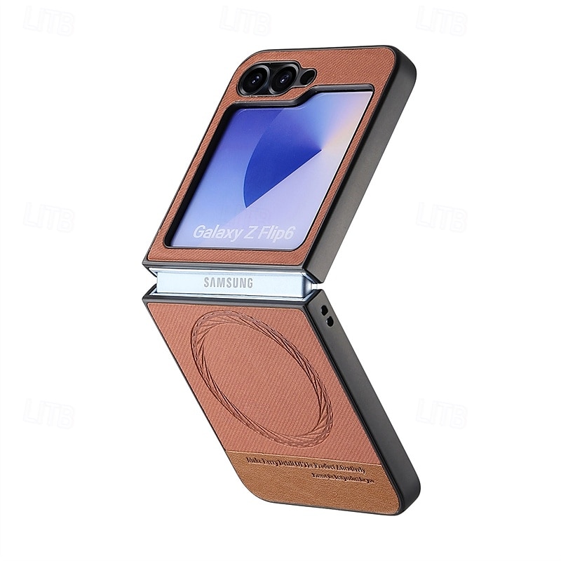 puhelin Etui Käyttötarkoitus Z Flip 6 Z Flip 5 Z Flip 4 Z Flip 3 Takakuori Magneetti Tukee langatonta latausta Iskunkestävä Retro TPU PC 2025 - $15.99 –P5