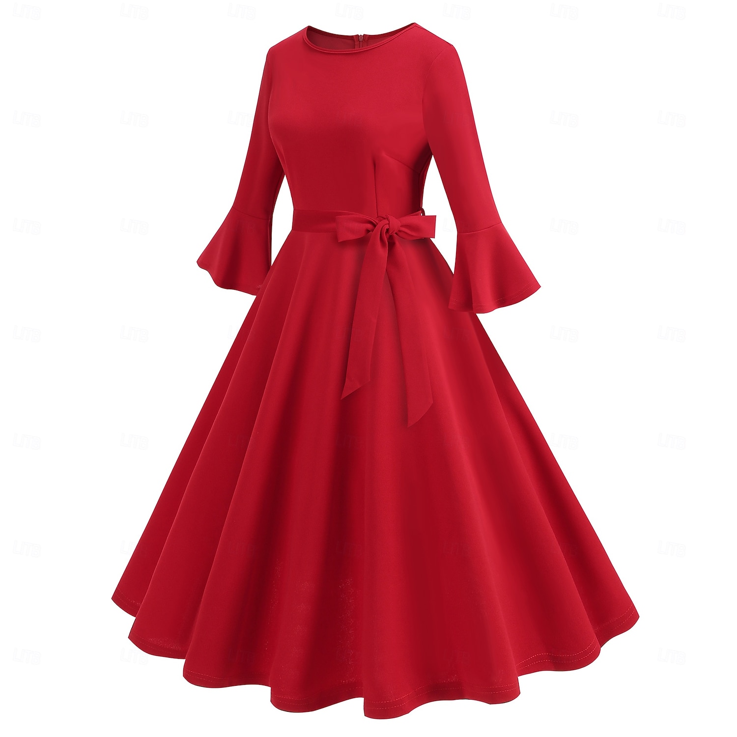 sachin and babi light blue dress Puff Sleeve Tea Party Dresses for Women Vintage Togo