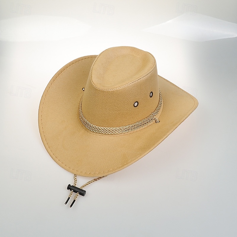Pánské Sluneční klobouk Kovbojský klobouk Klobouk Fedora Trilby Černá Rubínově červená Polyester Retro styl Módní 18. století stát Texas Denní Tématický večírek Plná / Jednobarevná Proti sluci cosplay 2025 - $18.99 –P5