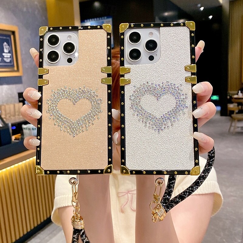 teléfono Funda Para iPhone 16 Pro Max Plus iPhone 15 Pro Max Plus iPhone 14 13 12 11 Pro Max Plus iPhone 14 Pro Max iPhone 13 12 11 Pro Max Funda Trasera con correa de muñeca Antigolpes Retro TPU 2025 - $17.99 –P10