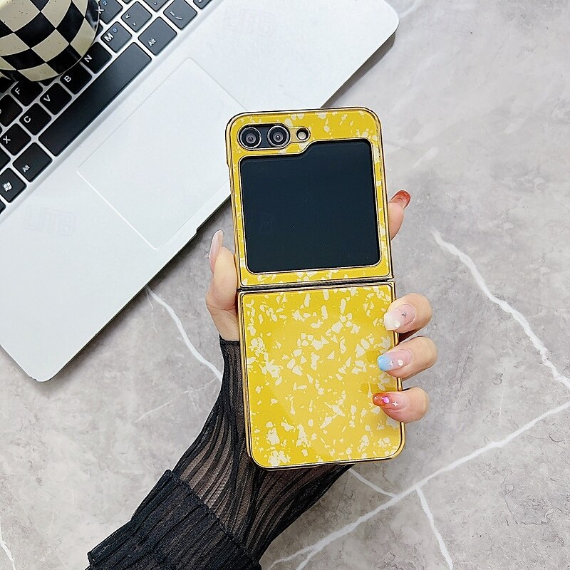 telefon Etui Til Samsung Galaxy Z Flip 5 Bakdeksel Støtsikker Kontor / Bedrift Herdet glass Belegg 2025 - $23.99 –P4